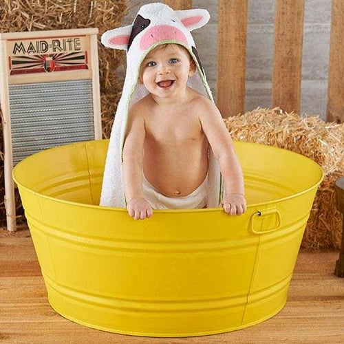 Cow Hooded Spa Towel for Baby 0-9 Months - Soft Terry Cloth | Pureli Baby