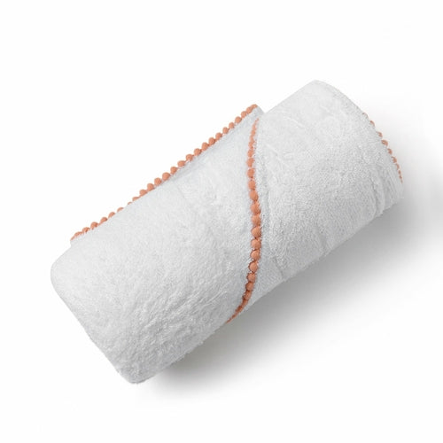 Bamboo Baby Hooded Towel with Pom Poms - Soft Luxury Bath Cape | Pureli Baby