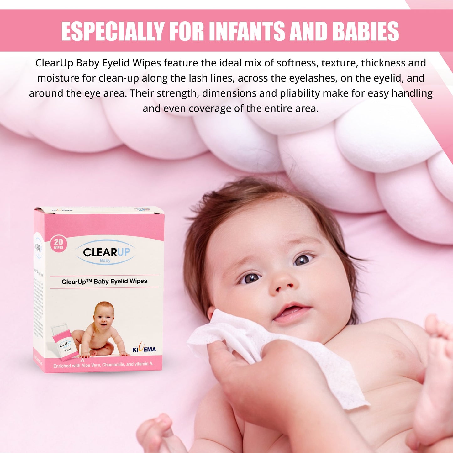 Baby Eyelid Wipes - Gentle Eye Care for Delicate Eyes | Pureli Baby
