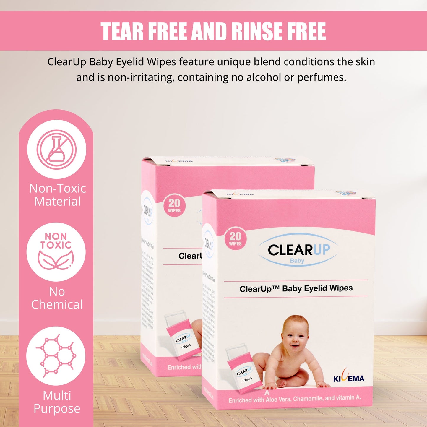 Baby Eyelid Wipes - Gentle Eye Care for Delicate Eyes | Pureli Baby