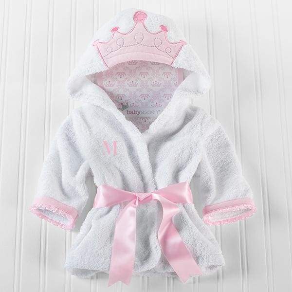 Little Princess Hooded Spa Robe - Soft White Terrycloth for Baby | Pureli Baby
