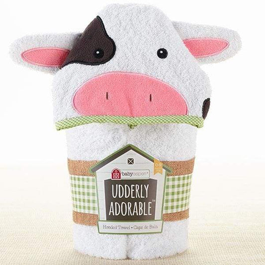 Cow Hooded Spa Towel for Baby 0-9 Months - Soft Terry Cloth | Pureli Baby